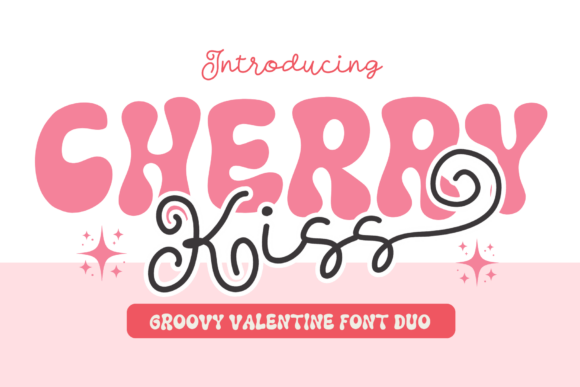 Cherry Kiss Duo Font: Love and Playful Style in One Package