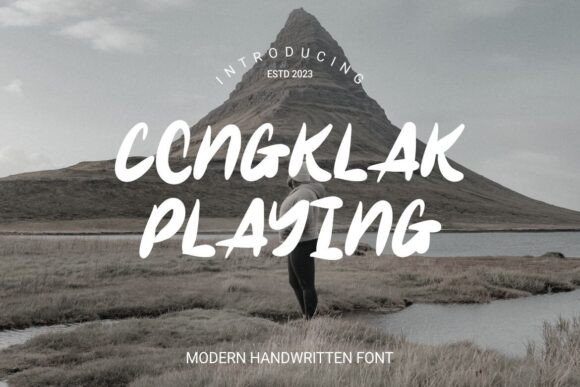 Congklak Playing Font: A Handwritten Touch for Modern Design