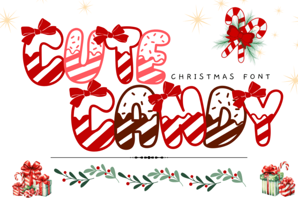 Cute Candy Font: Sweeten Your Holiday Designs