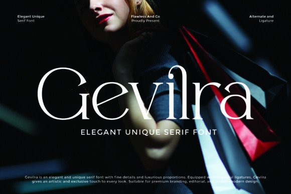 Gevilra Font: Where Classic Elegance Meets Modern Edge