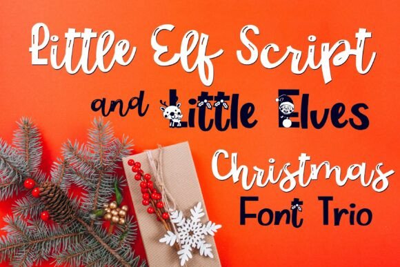 Little Elf Trio Font: Playful Holiday Design Magic
