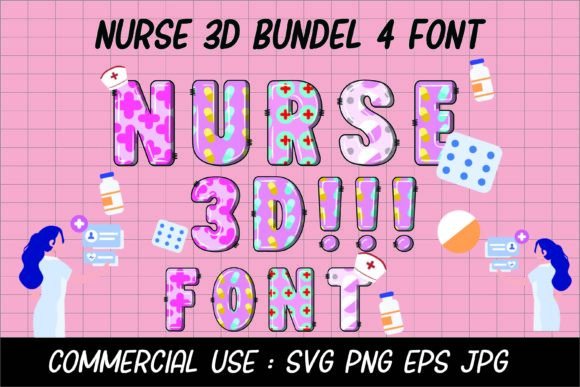 Nurse 3D Font: Professional Clarity for Modern Design