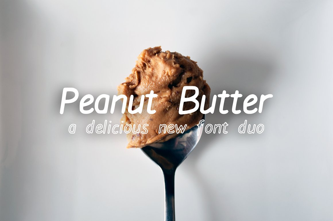 Peanut Butter Font Duo: A Deliciously Smooth Design Asset