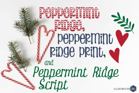 Peppermint Ridge Trio Font: Your Holiday Design Secret Weapon