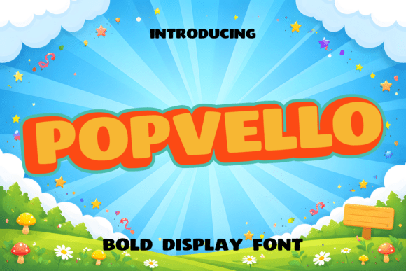 Popvello Font: Your Playful Partner for Festive Design