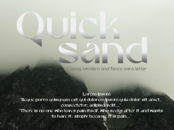 Quick Sand Font: The Playful Geometry of Modern Branding