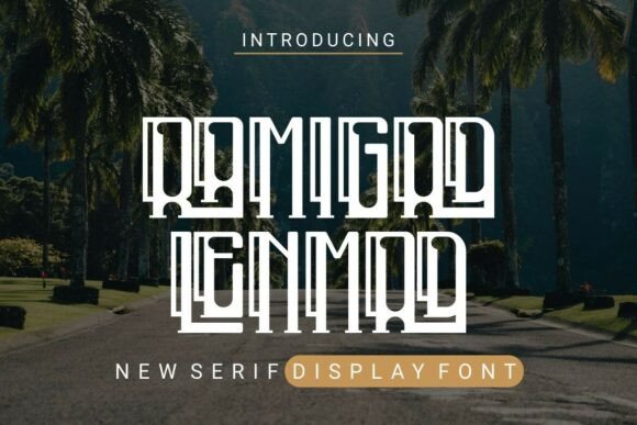 Ramigad Lenmad Font: A New Dimension in Serif Display Typography