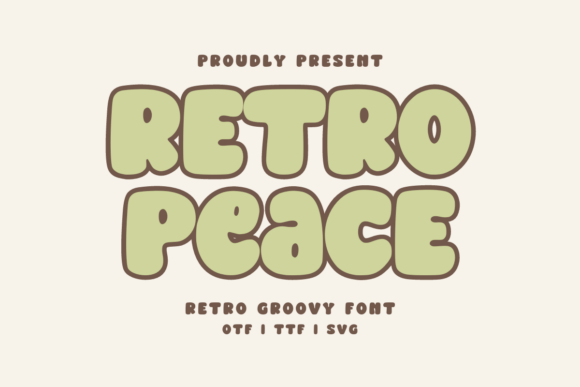 Retro Peace Regular Font: Groovy Vintage Vibes