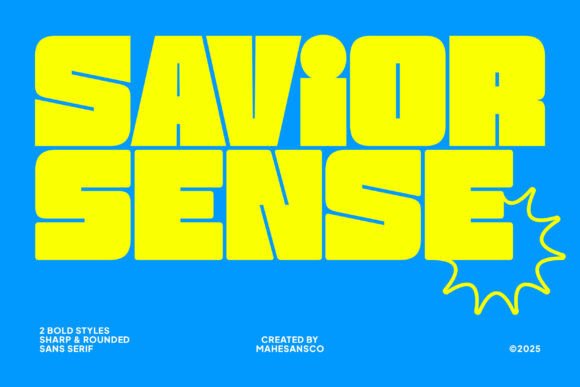Savior Sense: Command Attention with Bold Urban Type