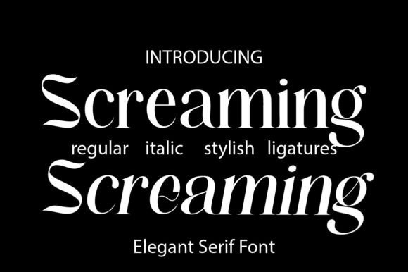 Screaming Font: Bold Elegance for Modern Designers