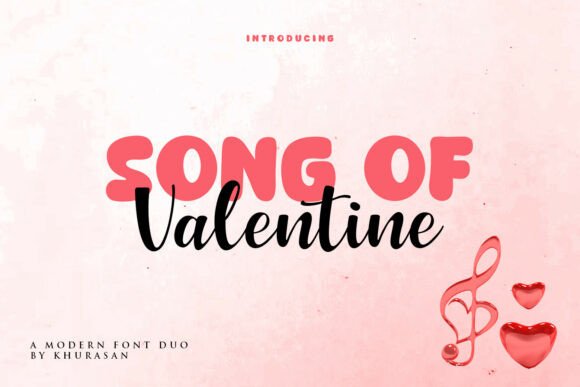 Song of Valentine Duo Font: A Harmony of Romance and Clarity