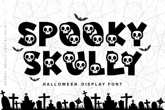 Spooky Skully Font by Kelik 7ntypes: A Playful Twist on Halloween Typography
