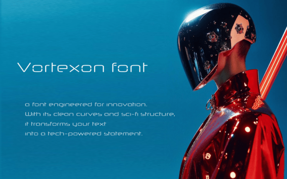 Step Into the Future with Vortexon Font