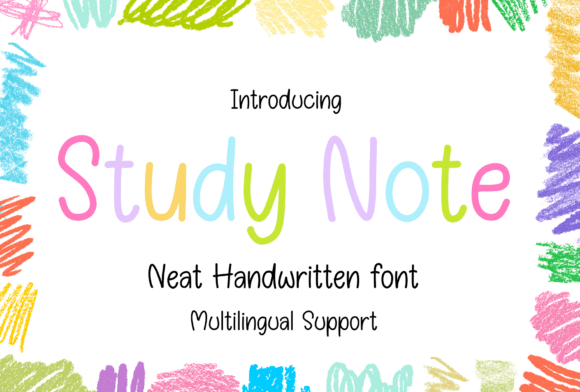 Study Note Font: Where Handwritten Charm Meets Modern Design