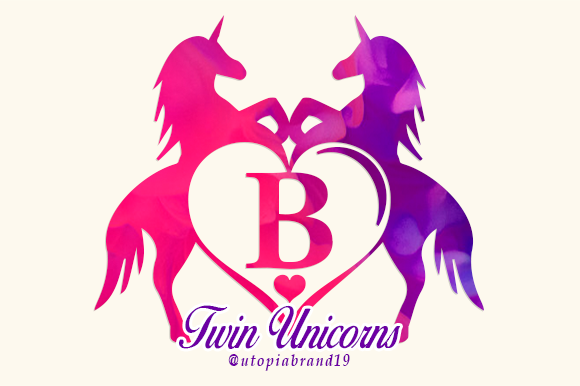 Twin Unicorns and Heart Monogram Font: A Designer's Guide